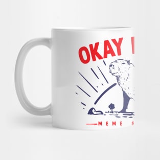 Capybara Ok I Pull Up meme Vintage Funny Retro design Mug